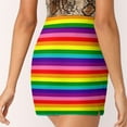 thumbnail image 5 of 2024 Pride Flag Skirt LGBT Colorful Stripes Streetwear Casual A-line Skirts Cute Mini Skirt Graphic Big Size Short Bottoms, 5 of 7