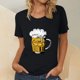 thumbnail image 2 of Blusa de mujer Oktoberfest Camiseta de cuello redondo Estampado de verano Jersey de manga corta Camiseta de mujer para hombre Tops Camisa Pompotops  hfajkhk136008, 2 of 5