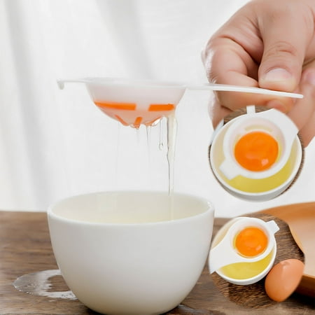 

Cailmei White Separator Filter Separator Kitchen Baking Yolk Protein Separation White Free Size
