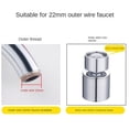 thumbnail image 5 of Rotating Faucet Nozzle, 360° Swivel Kitchen Faucet Aerator Splash-Proof, Sprayer Female Bathroom Faucet Attachment, Faucet Attachment for Kitchen Sink, Faucet Aerator Sprayer Brushed Nickel, 5 of 9