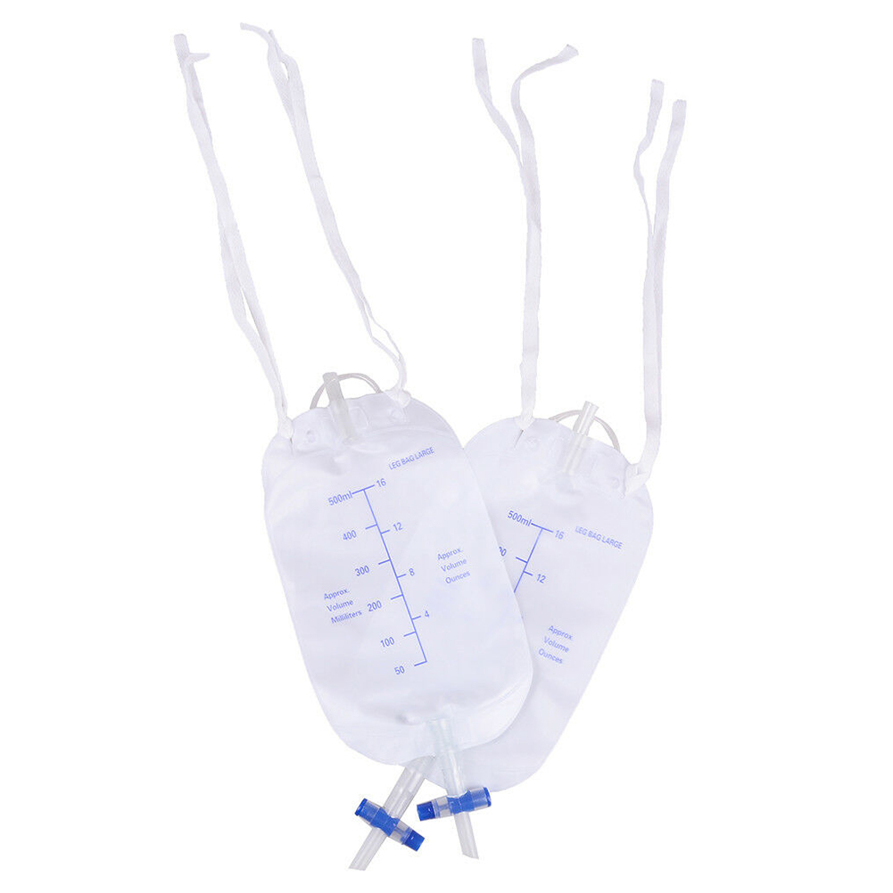 TWSOUL Reuseable Male Female Urine Bag Urinal Pee Holder Collector For Urinary Incontinen,Urine Collector,Urinal Bag with Two 500 ml Urine Leg Bags