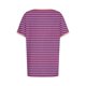 thumbnail image 5 of Blusas para las Mujeres Casual, Rayas Impresas Patchwork Manga Corta Cuello Redondo Top Hecho de 95% Poliéster 5% Spandex para el Verano, Tops Cortos para las Mujeres, 5 of 5