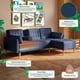 thumbnail image 3 of Sala Modular Reversible De Lino Azul Modelo Carlton, 3 of 13