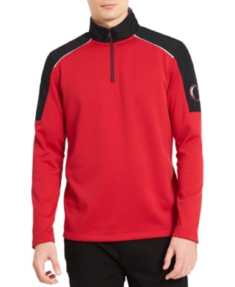 Calvin Klein Men's Quarter-Zip Fleece Sweatshirt (Red Combo, S) Walmart  Canada