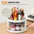 thumbnail image 3 of Lazy Susans Organizer, 2 Tier Rotating Spice Rack, 10 inch Non-Skid Lazy Susan Turntable Rack for Cabinet, Kitchen, Fridge, Bathroom Makeup Vanity Countertop, Under Sink Organizing(Set of 2), 3 of 7