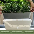 thumbnail image 4 of Large Rectangular Flower Pots, Self-Watering Planting Pots, Plastic, Automatic Moisture Absorption, Durable Design, Modern Style, Ideal For Home Gardens, Perfect For Balcony Gardening, TOPLIU, 4 of 5
