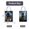 thumbnail image 3 of 16 PCS For Halo Master Chief Cartoon Themed Paper Gift Bags,2 Styles with Handles,Ideal for Candy and Snack Bags for Birthday Parties and Celebrations, 3 of 5