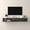 Black-No LED, variant on Hironpal 79" LED Floating TV Stand for TVs up to 90", Entertainment Center Media TV Console Shelf with Storage, White