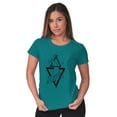 thumbnail image 4 of Triangle Whale Symbolic Spirit Animal Women's T Shirt Ladies Tee Brisco Brands S, 4 of 6
