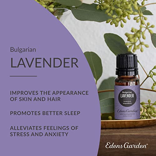 Edens Garden Lavender- Bulgarian Essential Oil, 100% Pure Therapeutic Grade (undiluted Natural/homeopathic Aromatherapy Scented Essential Oil Singles)
