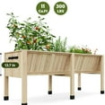 thumbnail image 4 of Riedhoff Wood Raised Garden Bed, 45.86 x 23.62 x 30.31", Rectangle Planter Box, Natural Color, 4 of 7