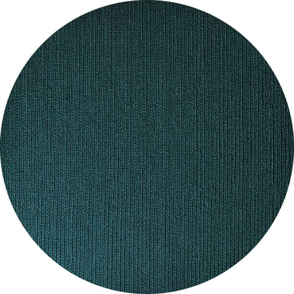 Ahgly Company Indoor Round Oriental Light Blue Industrial Area Rugs, 6' Round