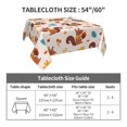 thumbnail image 7 of Wukai Forest Squirrel Nuts Waterproof Tablecloth for Kitchen Dining, Fits Square Tables for 2-4 Seats -60"x60", 7 of 7