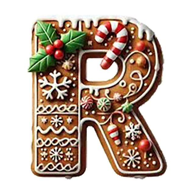 SDNall Personalized Christmas Decor, 26 Letters For DIY Tree Hanging, Red Acrylic Ornaments For Home And Wall Decor, Festive Alphabet Pendants Set