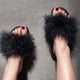 thumbnail image 5 of Zapatillas de felpa de una palabra a la moda de verano para mujer, zapatos planos de Color sólido Wmkox8yii  hj789, 5 of 6
