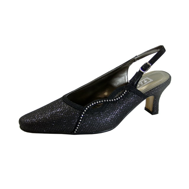 FLORAL Chaussures à Talons de Robe à Bride Arrière pour Femme, Largeur Grand, Ximena