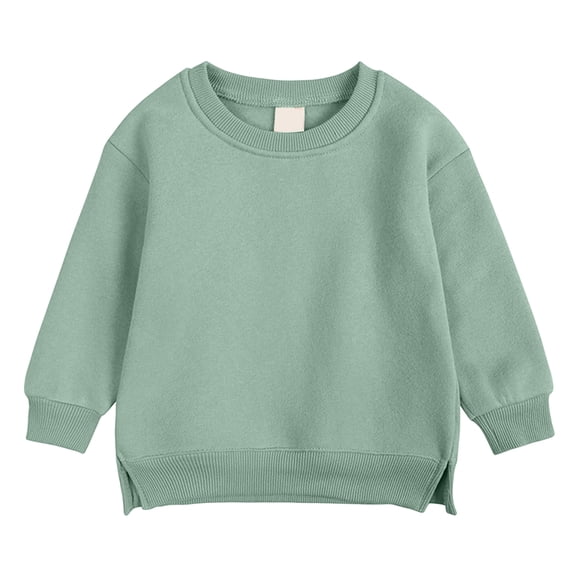 WNVMWI Toddler Clothes for Girls Long Sleeve Tops Childrens Crewneck Sweatshirt Kids Casual Pullover Tee Shirts 4-5 Years Green