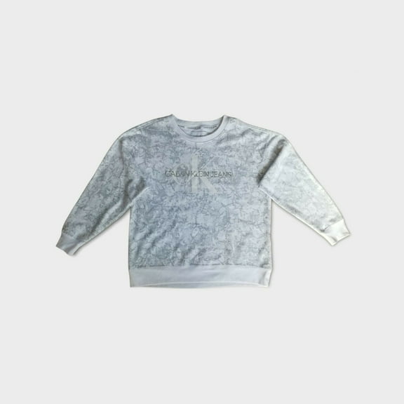 Calvin Klein Womens Cobra Pullover Sweatshirt, Gray, Medium