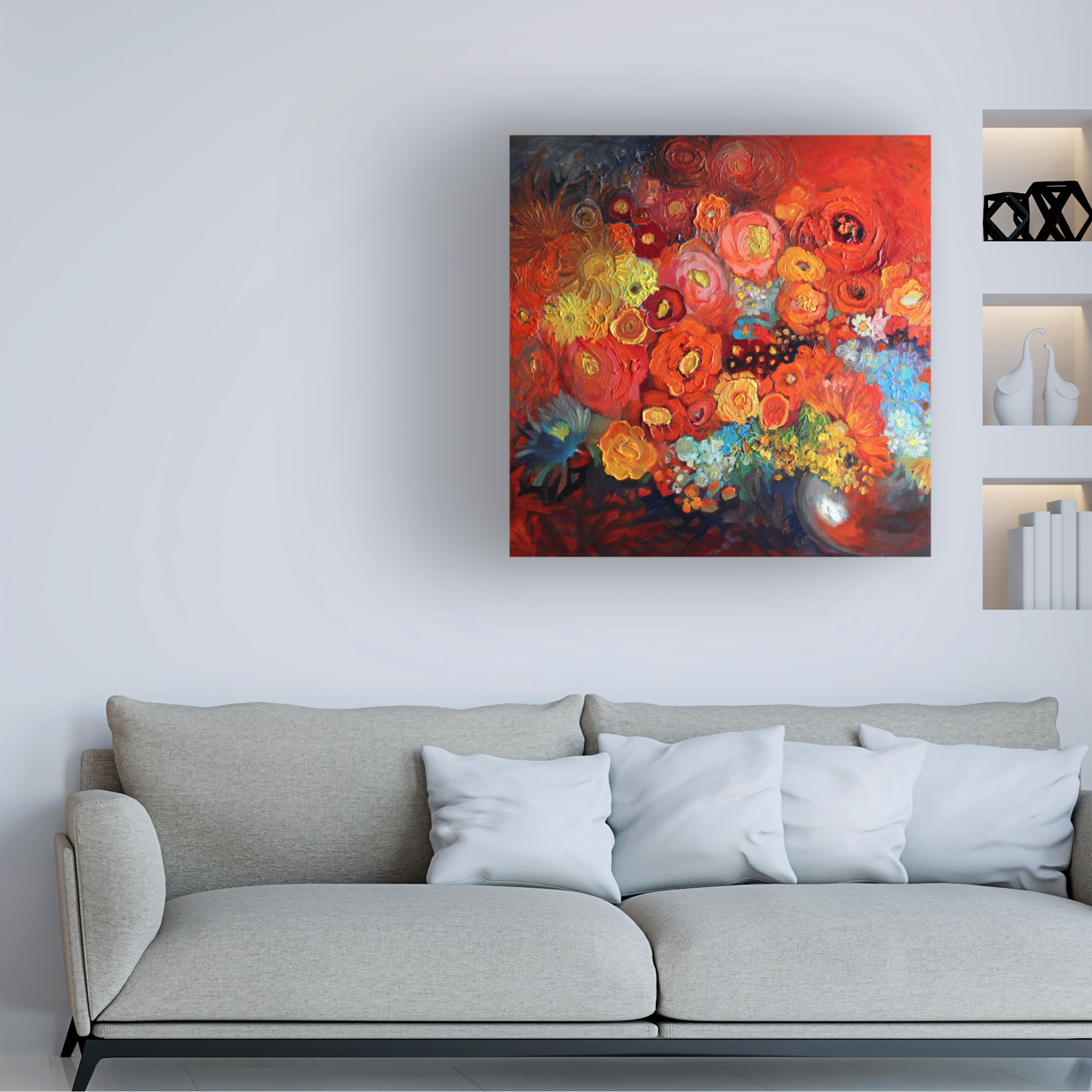 Trademark Fine Art 'Red Nature Morte' Canvas Art by Oxana Ziaka
