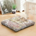 thumbnail image 6 of Boho Meditation Pillow, Paisley Square Floor Pillow for Sitting, Yoga Cushion for Reading or Lounging 22 x 22, 6 of 7