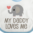 thumbnail image 4 of Inktastic My Daddy Loves Me Boys or Girls Baby Bib, 4 of 4
