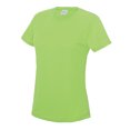 thumbnail image 1 of Just Cool- Camiseta de deporte lisa para chica/mujer (Verde Eléctrico), 1 of 2