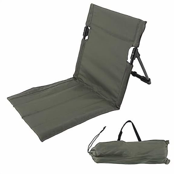 Outdoors Beach Loungers, Beach Lounge Chairs, Beach Chairs, Portable Folding Beach Mat Lounge Chair with Oversized Zippered Pocket, Adjustable Backrest, Storage Pouch for Camping,