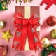 thumbnail image 4 of Nudo Decorativo De Poliéster Paquete de 4 lazos decorativos navideños de poliéster para decoración festiva, 25 x 18 cm, en rojo, dorado y plateado JASKFLY, 4 of 8