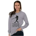 thumbnail image 3 of Funny Touch Down Baseball Swing Joke Long Sleeve TShirt Men Women Brisco Brands X, 3 of 6