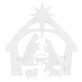 thumbnail image 3 of Best Choice Products 4ft Outdoor Nativity Scene, Weather-Resistant Decor, Christmas Family Yard Decoration, PVC - White, 3 of 7