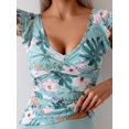 thumbnail image 5 of Traje de baño Tankini Aidonger Tummy Control con volantes fruncidos para mujer, 5 of 5