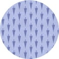 thumbnail image 1 of Ahgly Company Indoor Square Patterned Cornflower Blue Area Rugs, 3' Square, 1 of 6