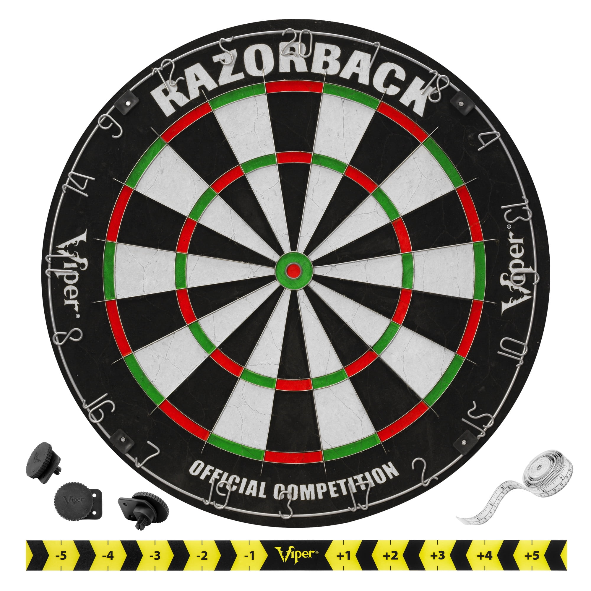 Viper Razorback Sisal Dartboard, Metropolitan Cinnamon Cabinet, Underground The Raven Steel Tip Darts & Shadow Buster Dartboard Lights