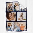thumbnail image 5 of Personalized Gifts for Mom Dad, Custom Throw Blankets with Photos, Customized Gifts for Women Men Family Friend Girlfriend on Birthday Christmas Mothers Fathers Day Valentines Day, 5 of 6
