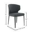 thumbnail image 2 of Cabo Mid-century Modern Upholstered Wingback Chair - Contract Grade, 2 of 6