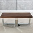 thumbnail image 3 of Laredo Table Basse en Bois de Châtaignier et Base Chromée, 3 of 6