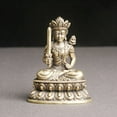 thumbnail image 4 of Estatua de Bodhisattva figura de Buda tibetano latón perfecl, 4 of 5