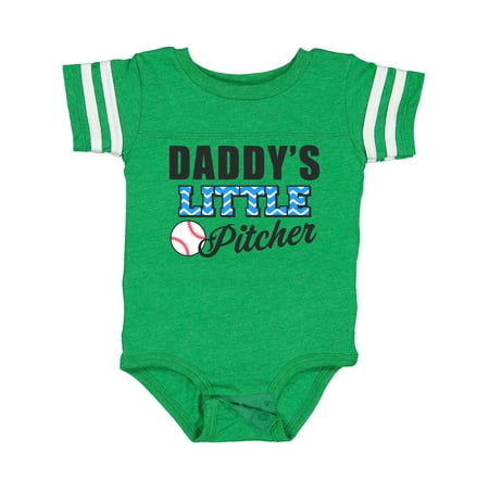 

Inktastic Baseball Daddys Little Pitcher Gift Baby Boy Bodysuit