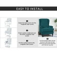 thumbnail image 7 of Dowbom Stretch Wingback Chair Slipcover 2 Pieces Armchair Cover Furniture Protector, 7 of 7