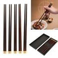 thumbnail image 3 of FOTABPYTI Vajilla de Madera Hecha a Mano, Estilo Chino de Calidad(Rosewood Five Pairs Gift Box) Ecomeon no, 3 of 6