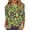 2# Fluorescent Green, variant on Halloween Costumes Women 3/4 Sleeve Tops Halloween Decorations Crewneck Pumpkin Print Casual Loose Fit T Shirts Hot Pink M