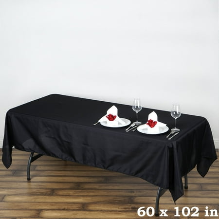 Efavormart 60x102" Polyester Rectangle Tablecloths for Kitchen Dining Catering Wedding Birthday Party Decorations Events