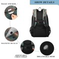 thumbnail image 4 of FORMRS Unisex School Backpack 17" Student Travel Bag with Laptop Compartment, Psychedelic Forest, 4 of 7