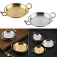 thumbnail image 3 of PASILI Stainless Steel Saucepan Dry Pots Home Cooking Seafood Rice Pot Paella Pan Picnic Snack Plates Cookware With Handle For Kitchen, 3 of 9