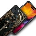thumbnail image 3 of FKBRCL4U Compatible With iPhone 15 Case, Mechanical Skull Cloak Gear Grim Reaper Pattern For Girl Ultra Protection Shockproof Soft Silicone TPU Non-Slip Back, 3 of 7