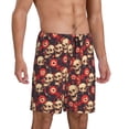 thumbnail image 5 of KLL record Skull rock for Men's 1-Pack Shorts,Sleep Pajama Shorts for Men Soft Pj Shorts Men's Pajama Bottoms Sleepwear -Large, 5 of 7