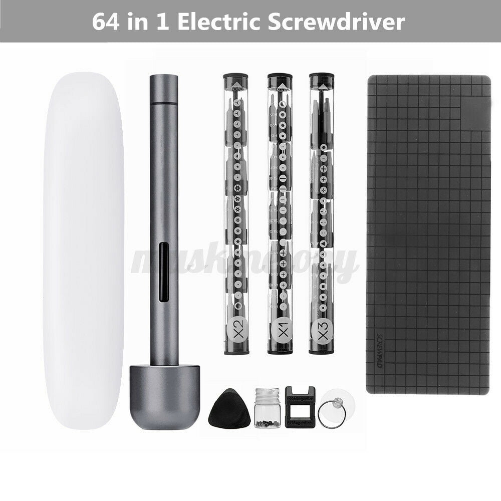 Pro Electric Screwdriver Cordless Lithium Screw Dual Torque 64 IN 1 Wowstick 1F