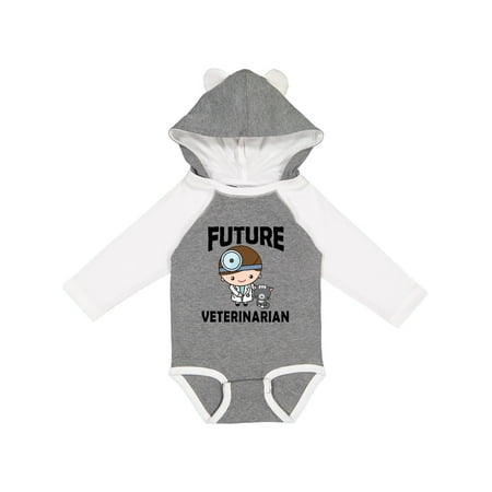 

Inktastic Vet Gift Future Veterinarian Gift Baby Boy Long Sleeve Bodysuit