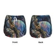 thumbnail image 3 of Salouo Rainbow Astronaut Space Landscape Print Women's 2 in 1 Running Shorts Double-Layer Shorts Athletic Workout Gym Yoga Shorts Running Shorts for Women-Large, 3 of 7