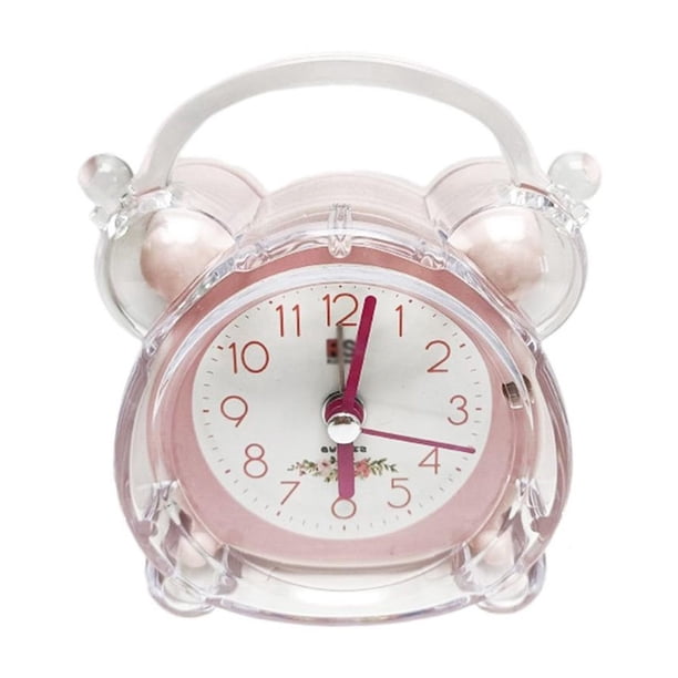 Reloj despertador silencioso a pilas, pequeño, sin tictac, con temporizador for dormir, for el hogar, for mesita de noche
